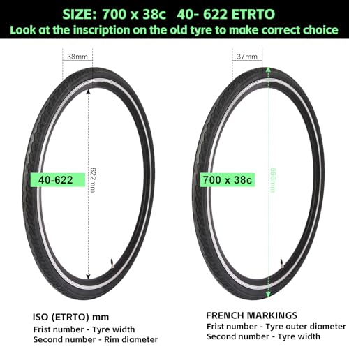XEERLAN 700x38C Bike Tire Set