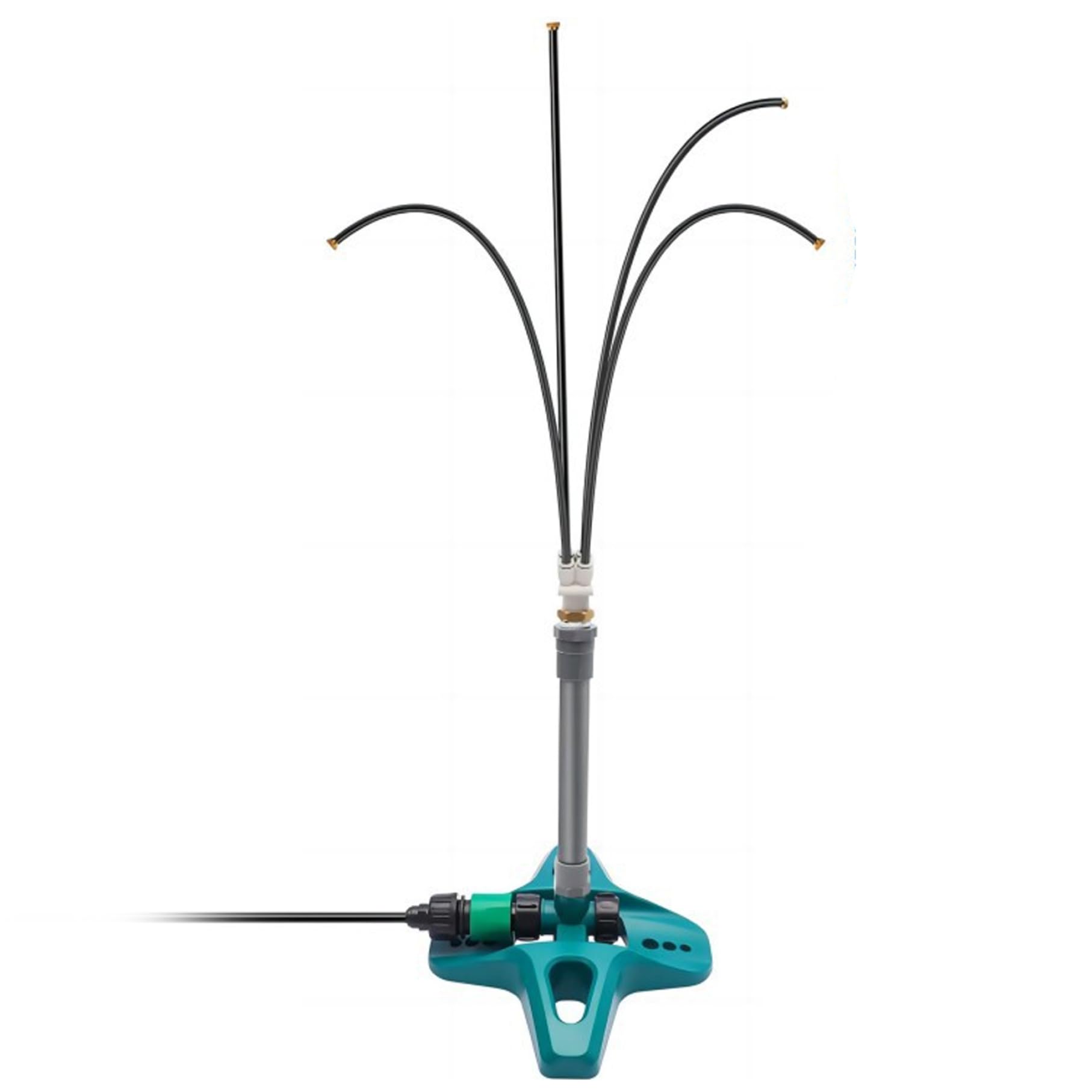 Standing Mister for Outside Patio 4 Head Adjustable Misters for Outside Patio with 26.2FT Water Supply Pipe Summer Cooling Outside Portable Outdoor Mister for Backyard Garden Misting Fans for Outside