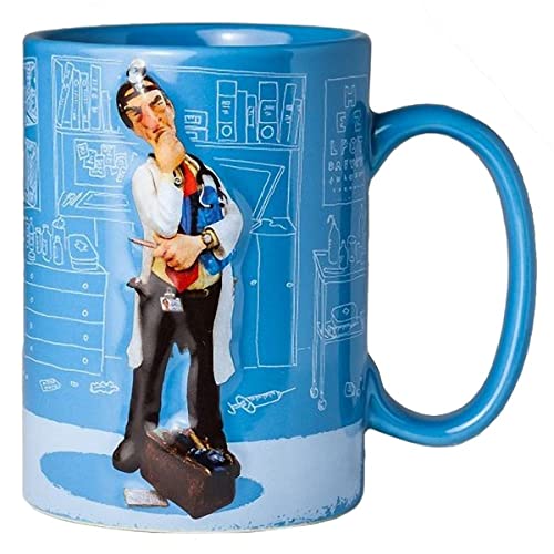 Guillermo Forchino Taza El Doctor, cerámica, Multicolor, 8 x 8 x 12 cm