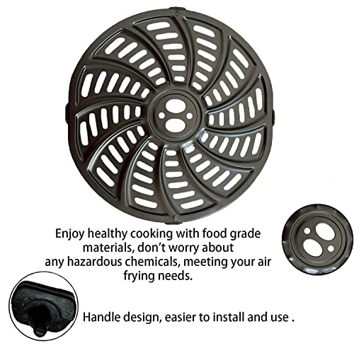 Image of 6QT Air Fryer Replacement Tray for Gourmia GAF698 /GAF686 Air Fryers, Premium Nonstick Air Fryer Grill Pan Crisper Plate Grill Insert Grate Grid for Gourmia 6QT Air Fryers, Dishwasher Safe