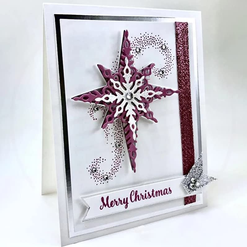 Matrices De Découpe En Métal Numérique, Flocon De Neige, étoile à Cinq