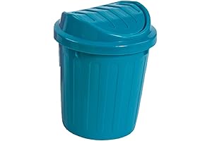 Mini Desktop Trash Can Rubbish Bin with Swing Lid