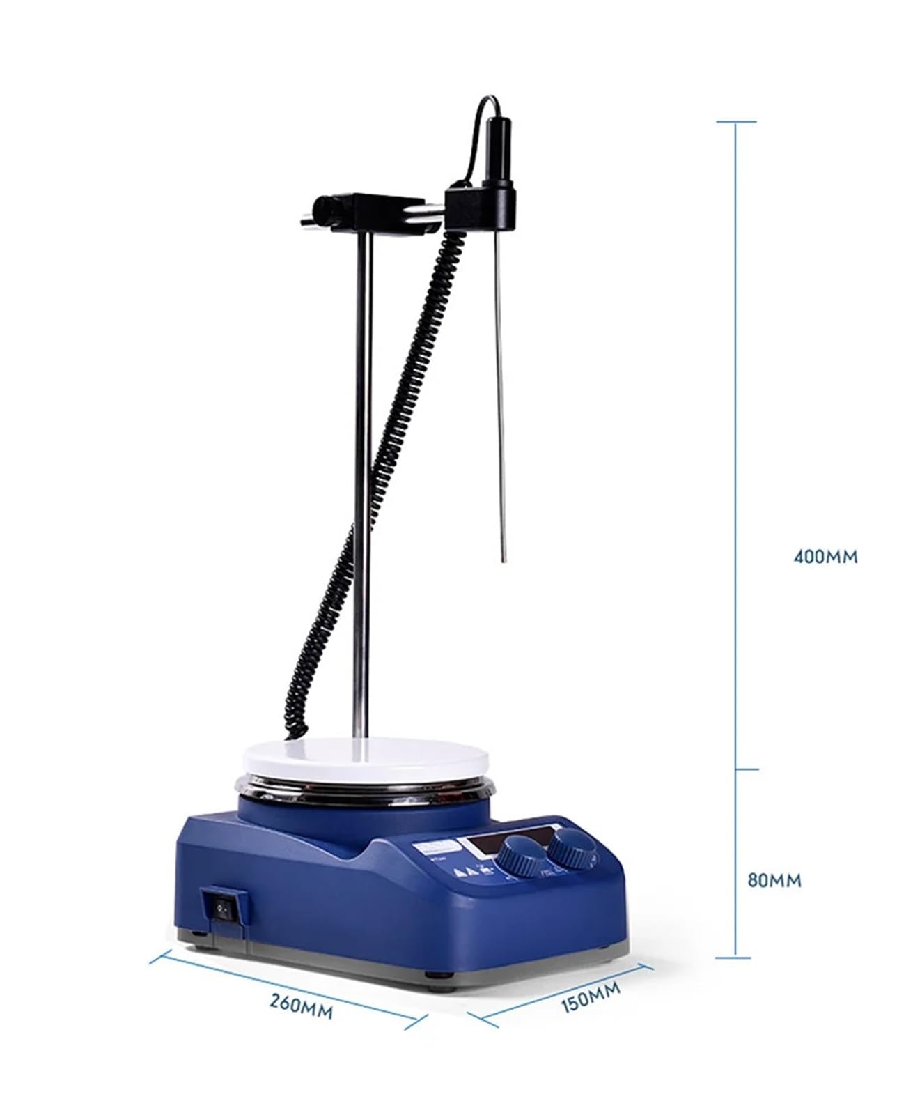 Equipo De Laboratorio: Agitador Magnético Digital con Placa Calefactora, Capacidad De 3 litros para Una Mezcla Precisa En Laboratorios, Ideal para Investigación Química Y,