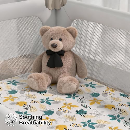 Image of Baby Bassinet Sheets for Baby Boy Girls,4-Pack Fitted Bassinet Sheets Set Compatible with Halo Bassinest Swivel Sleeper,Baby Delight,Angelbliss,32 inchX16 inch (Egg Collection)
