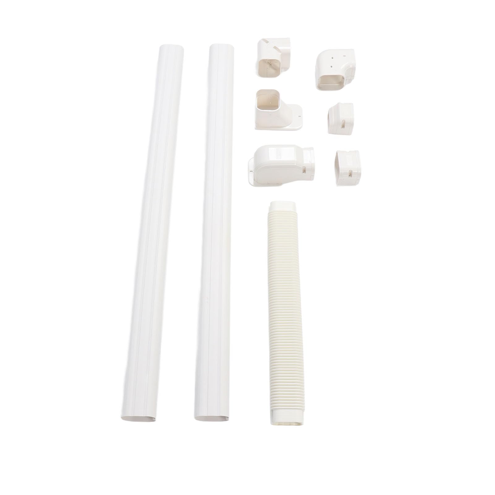 FTVOGUE Klimaanlage Dekorative PVC Leitungsabdeckungsset, Mini Split Wärmepumpen Rohrabdeckung mit Neutralem Beigeton für 1-2 AC Rohrschutz