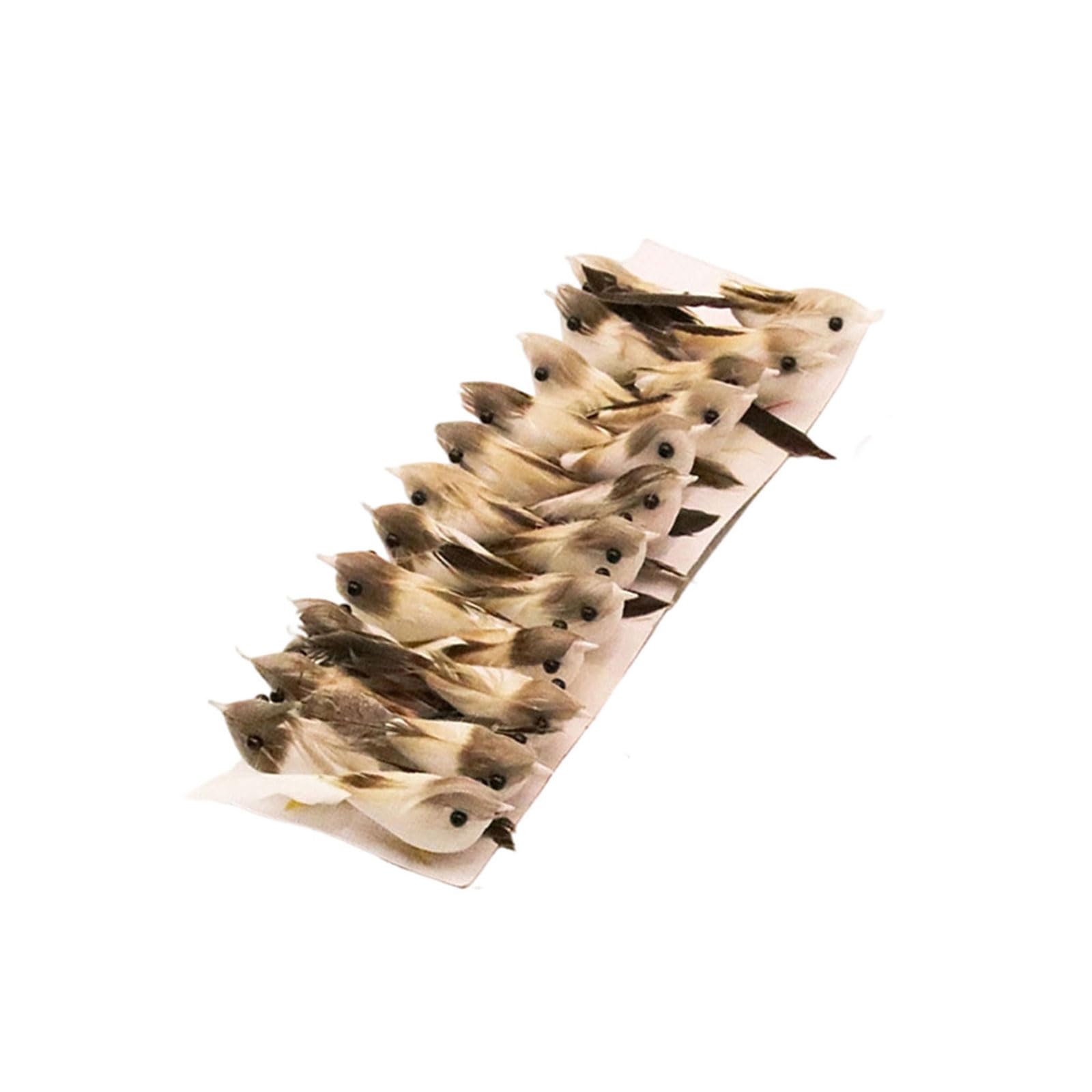 6 / 24Pcs Miniature Simulated Birds Decoration Artificial Sparrows Figurines for Garden Yard Festival Artificial Faux Sparrows Decorative Bird Figurines Simulated Realistic Bird Replicas Garden