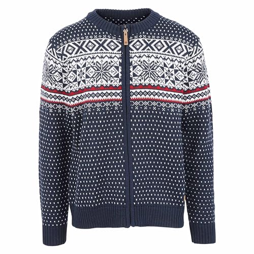 ICEWEAR Magnús Norwegian Cardigan for Men – Wool Blend with Zipper