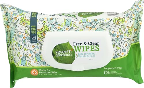 Image of Seventh Generation Baby Wipes, 64 Count