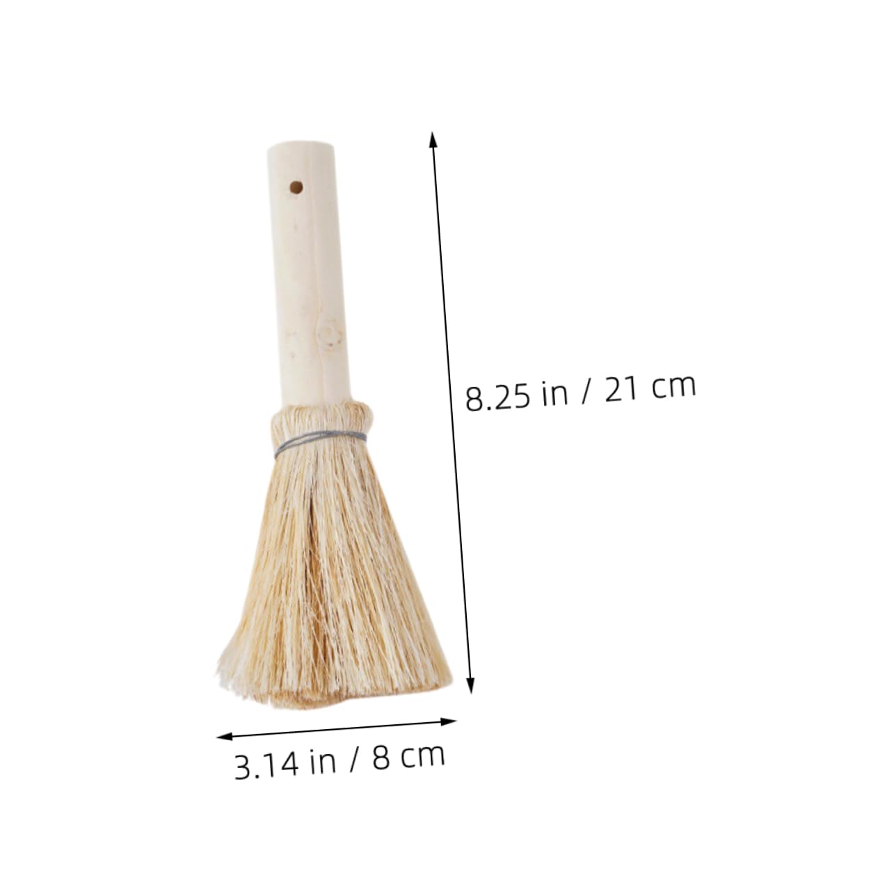 BRIGHTFUFU Coconuts Scrub Brush Wooden Handle Dishwasher Brush for Pots Pans Dish Scrub Set Kitchen Tool