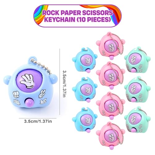 Image of Party Propz Rock Paper Scissors Game Key Chains - 10 Pcs, Return Gifts for Birthday, Birthday Return Gift, Gifts for Kids | mini game keychain | finger game keychain (Polypropylene)