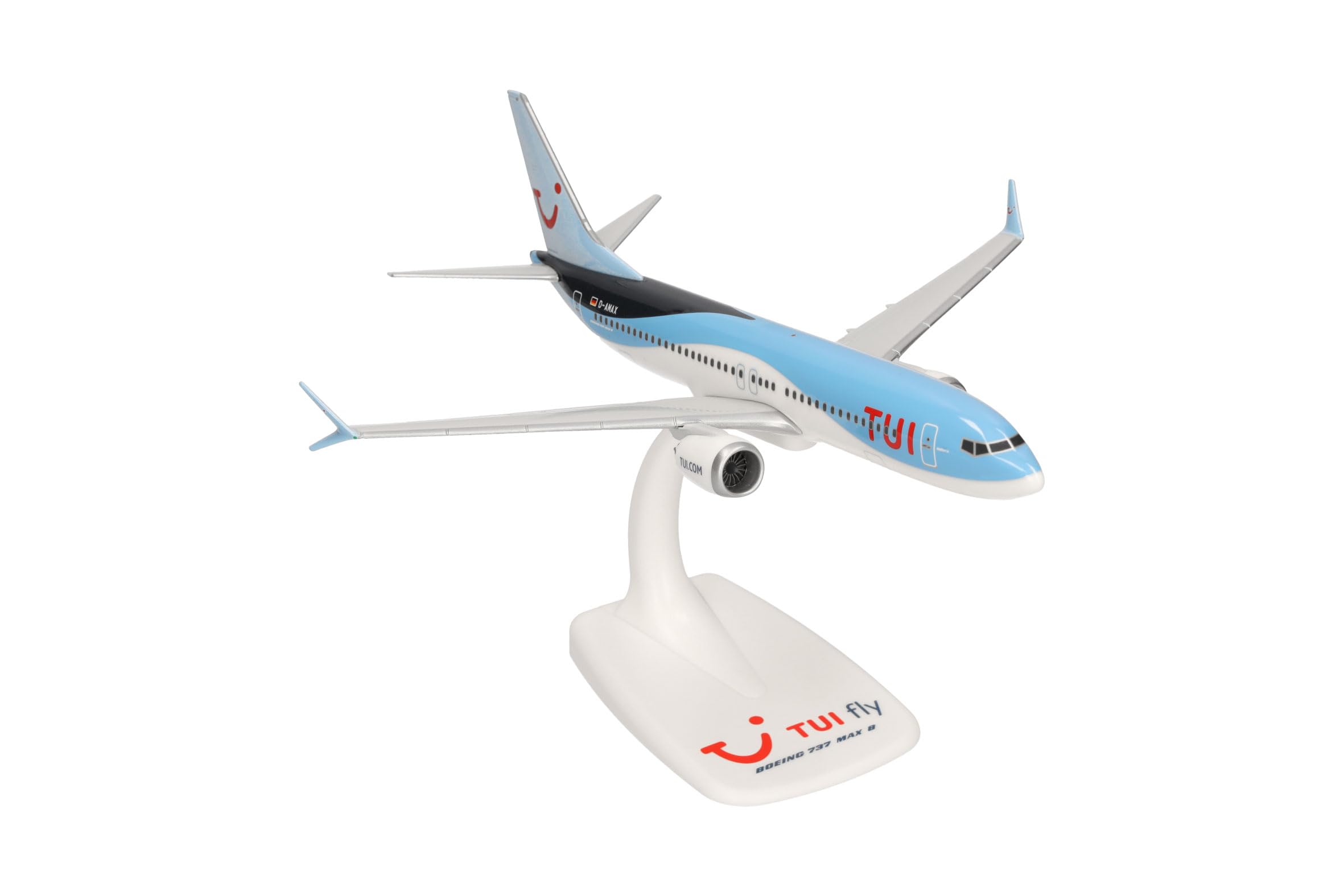 Herpa TUIfly Germany Boeing 737 Max 8 – D-AMAX Mallorca in miniatura per creazioni fai da te e regali, Multicolore, 612760