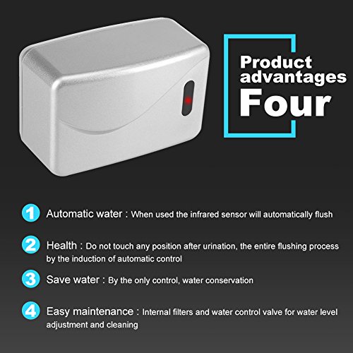 Infrarot Sensor Urinal Spülventil Urinal Spüler Automatische batteriebetriebene betriebene Wasser Einsparung Ger?te Toilette Teile DC 6V für Badezimmer Toilette Flusher Armaturen WC - Image 8