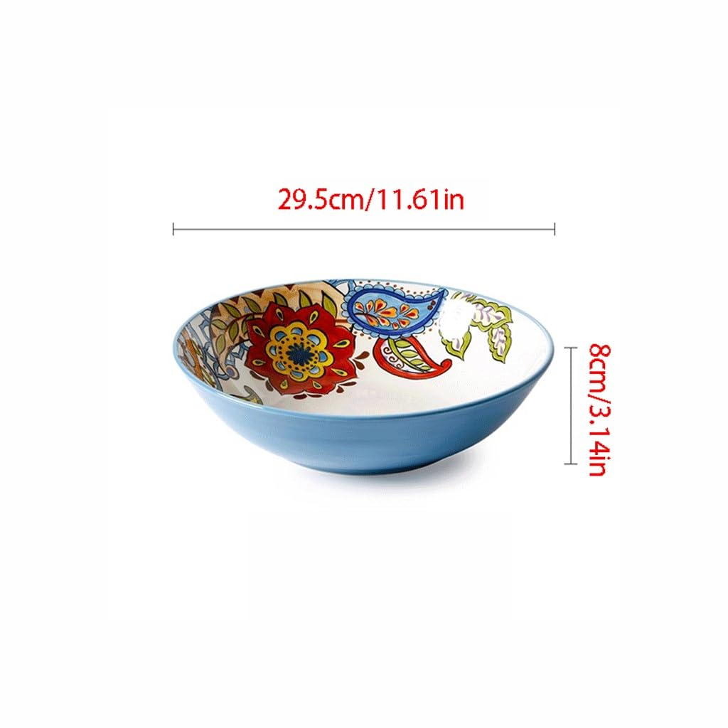 Insalatiere Insalatiere Ciotola Zuppa e bacinella grande ciotola in ceramica insalatiera bacinella for frutta ciotola for zuppa color sottosmalto Ciotole da Cucina Ciotola Per Insalate, Frutta(5)