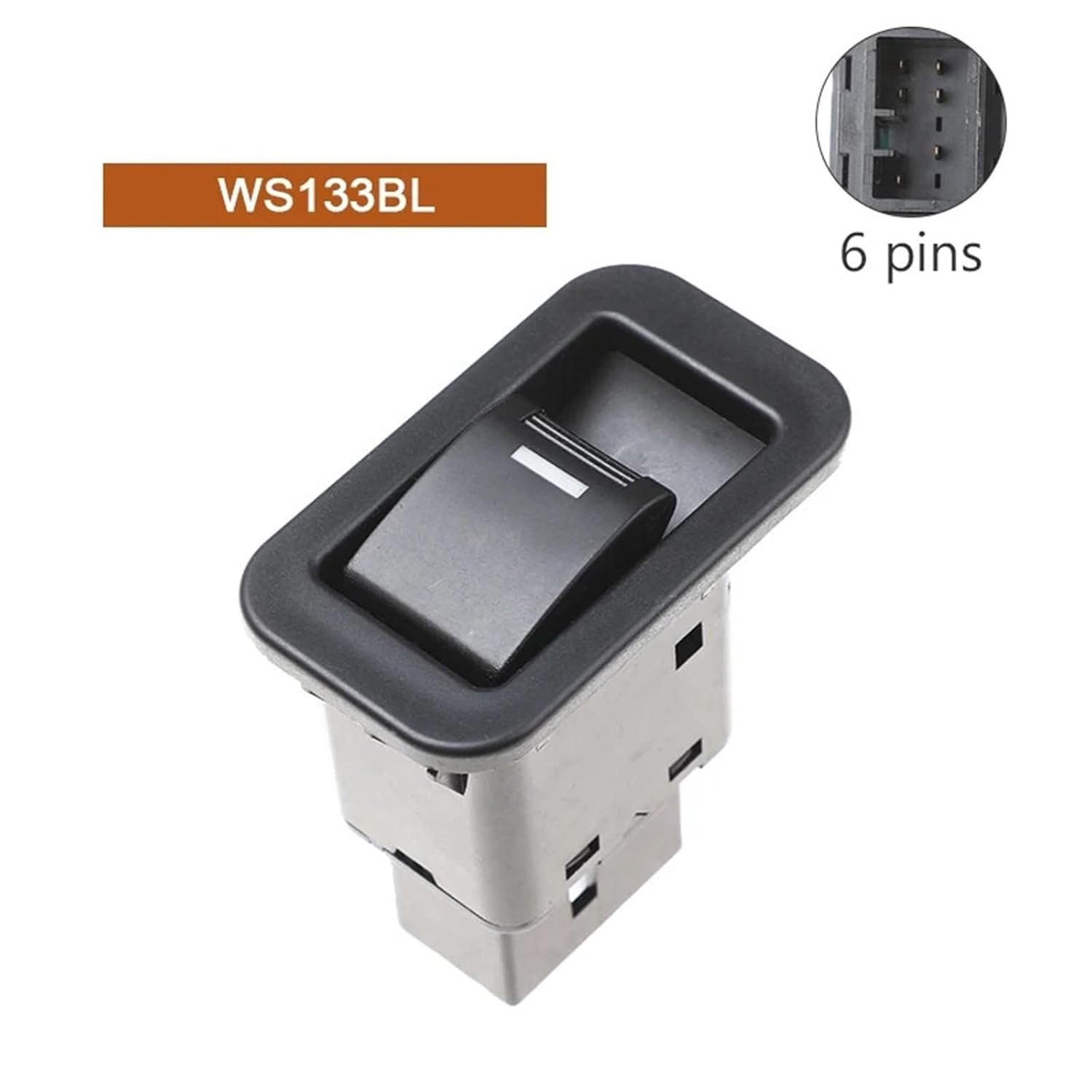 FBF7510NBB WS133BL Power Window Switch Compatible with Falcon FG Territory SY SZ XT 2008-2014(Single Switch)