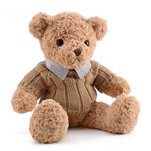 Adorlynetty 19.7 Inch Teddy Bear Stuffed Animal, Cute Plush Teddy Bear With Shirt, Soft Stuffed Plush Bear Toy Gift For Kids, Girlfriend, Birthday（Light Brown） #TOP3