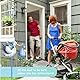 Storch Geburt für Draussen Blau,Klapperstorch zur Geburt,Klapperstorch Set zur Geburt Baby,Beidseitig Bedruckt,81CM Geburtsstorch inkl,Holzstab