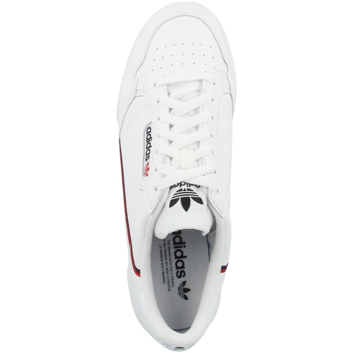 adidas Continental 80, Herren Fitnessschuhe, Weiß (Ftwbla/Escarl/Maruni 000), 44 2/3 EU