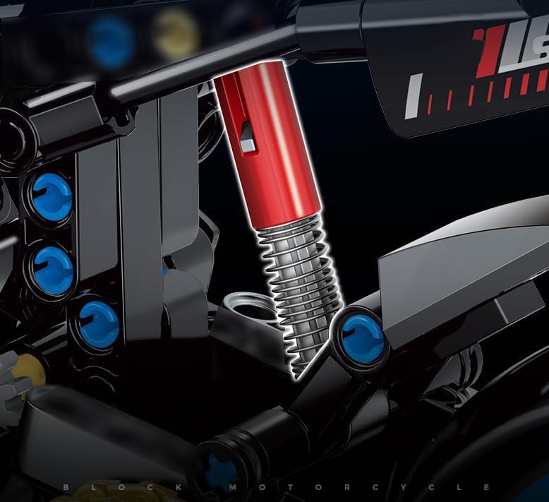 Ebortsin Motorcycle Building Blocks Set – 638 Pcs MT-10 Motorbike Building Kits, Tech Concept Supermotorcycle Model Toys, Gift For Adults Teens, Display Model, Compatible With Major Brand - View #6