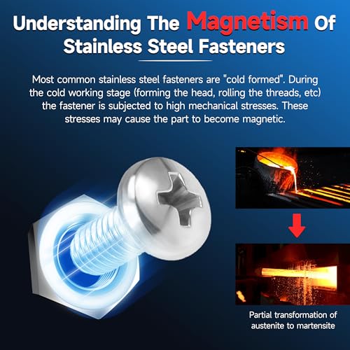 Image of (12 Sets) 1 /4-20 Bolts and Nuts Kit, 1 /4-20 x 2-1 /2 inch Hex Head Screws Kit with 1 /4-20 Bolts,Nuts, Flat & Lock Washers, Fully Threaded, 1 /4 20 Stainless Steel, Bright Finish by Marysino