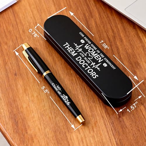 Set bolígrafo gel grabado para graduación médica miniatura 3