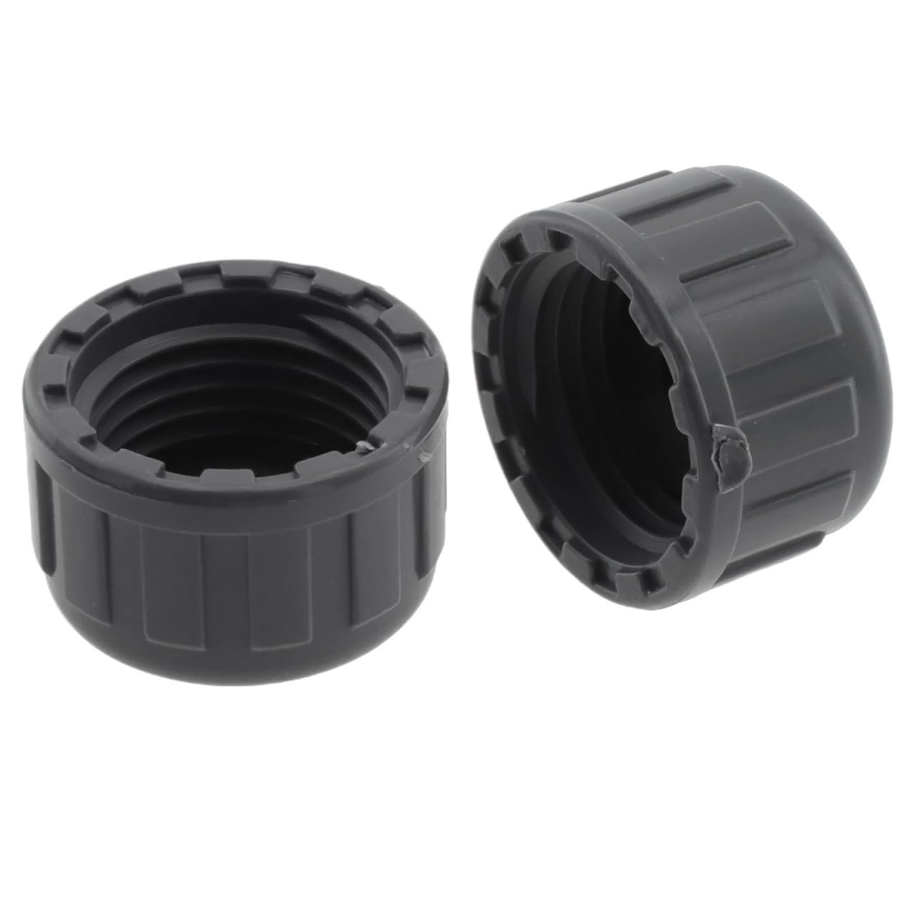 Tapón roscado de PVC con juntas de goma for tapones de tubería de 20-32 mm (2 unidades) for acuarios y peceras.(32mm)