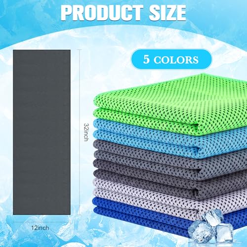 Image of Maitys 500 Pcs Cooling Towel Bulk for Neck and Face, Neutral Set