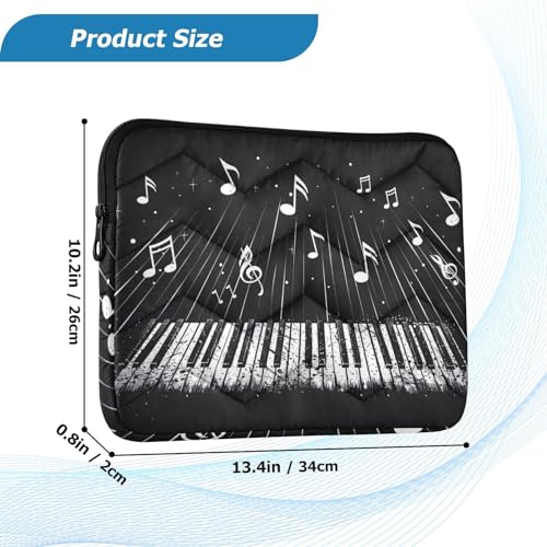 Funda Para Laptop 13-14 Pulgadas Con Teclas De Piano Impermeable miniatura 3