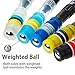 3 Pieces Spinning Pen Rolling Finger Rotating Pen Non Slip Coated 7.87 Inches Spinning Ballpoint Pen with Weighted Ball Gaming Pens for Student Learning Office Supplies, Random Color