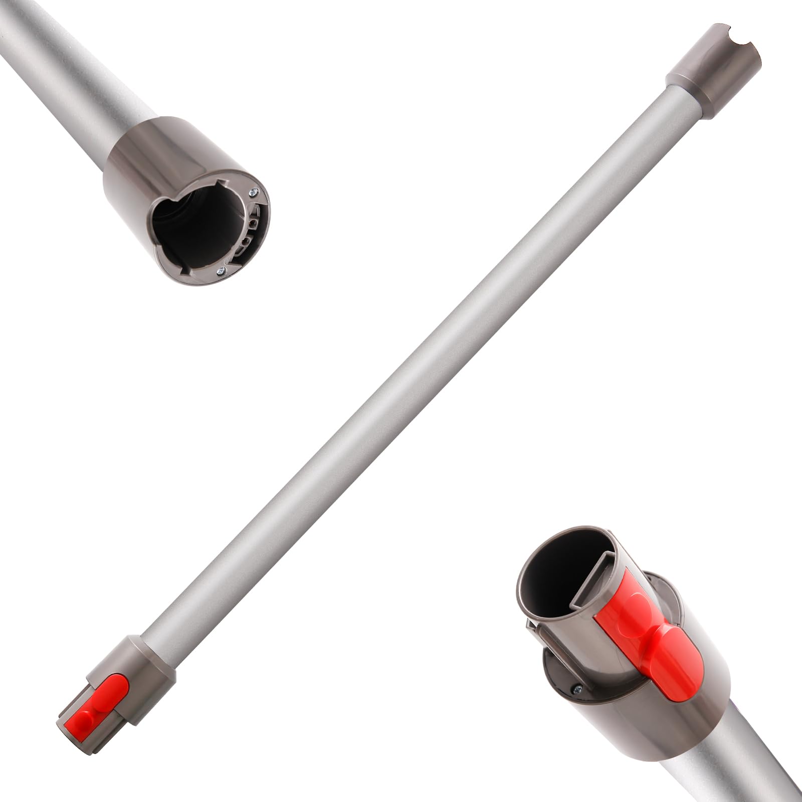 Tube Extension Pour Dyson V11 V10 V15 V8 V7 Aspirateur, Tube d'extension Pièces Détachées Longueur 73 CM (Argent)