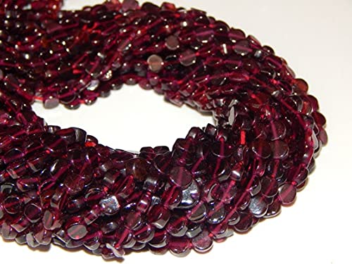 Garnet smooth beads pour créer un collier en perles de grenat au quotidien chic