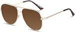 ANDWOOD Oversized Aviator Sunglasses for Women Men Big Large UV Protection Fashion Sun glasses