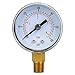 EVTSCAN Mechanical Pressure Gauge 1/8inch BSPT Bottom Connection for Air Oil Water (0-60psi,0-4bar)