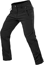 Cycorld Herren Wanderhose-Winter-Outdoorhose-Skihose,Thermohose Wasserdicht Gefütterte Softshellhose Winddicht Warm Fleece Schneehose Trekkinghose Skifahren