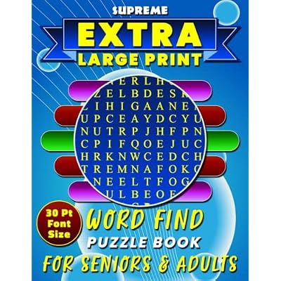 Supreme Extra Large Print Word Find Puzzle Book for India | Ubuy