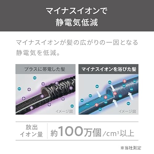 テスコム ヘアアイロン ストレートアイロン 26mm 海外対応 温度調整/メモリー 自動OFF 開閉ロック ラク抜きプラグ ブラック TS460A-K の商品画像 4