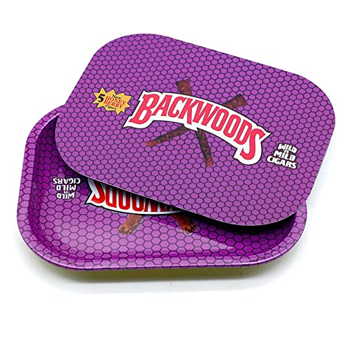 Purple Rolling Tray With Magnetic Lid For Home Storage Or Travel - 7" X 5.5" Pvc Soft Magnetic Lid Small Rolling Tray, Cute Rolling Tray With Lid #TOP27
