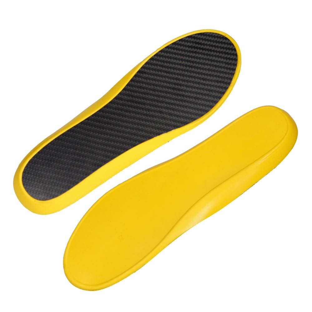 strivor Semelles en carbone,Semelles intérieures de sport en fibre de carbone - Haute élastique, Absorption des chocs, Pour plusieurs sports, Unisexes