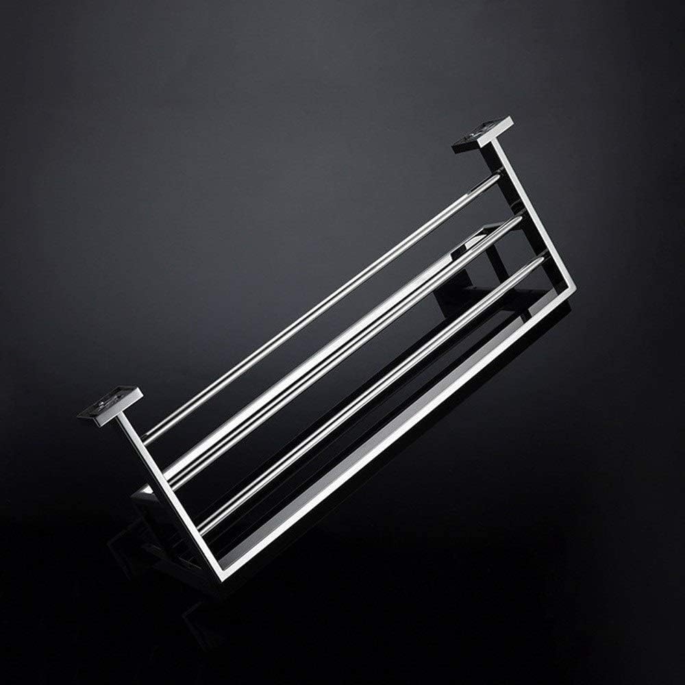 Towel Bar Towel Rack Towel Towel Rack Bathroom Towel Storage Rack Wall-Mounted Polished Shiny Modern Towel Shelf Towel Rail/50Cm