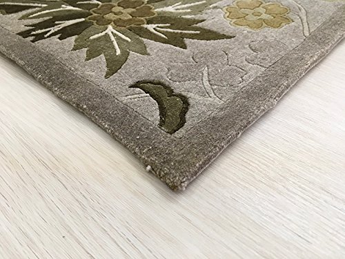 Amazon｜【ノーブランド品】中国 手織り緞通(段通) 「黄金色の花