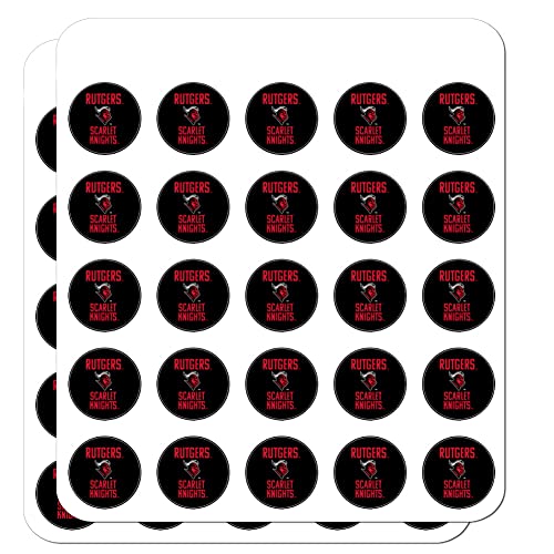 Rutgers University Scarlet Knights 1" Planner Calendar Scrapbooking Crafting Clear Stickers