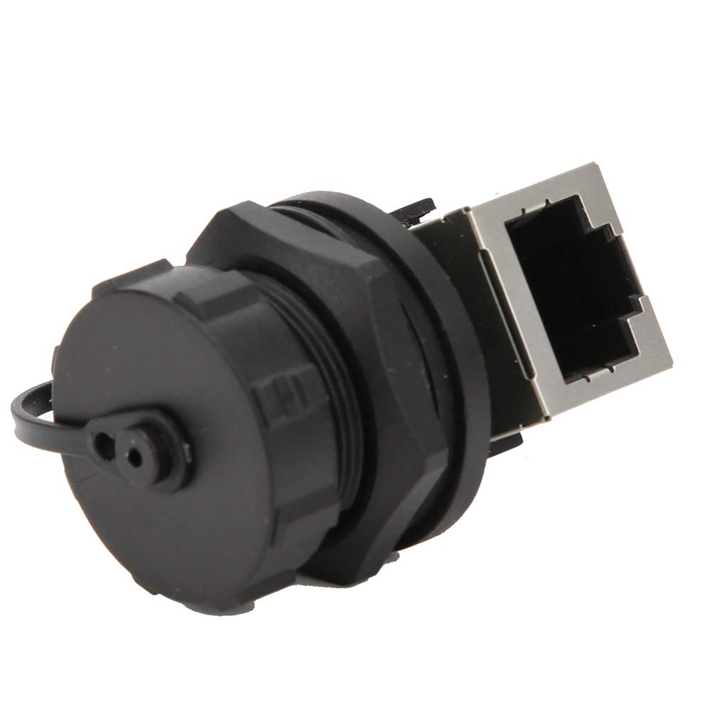 Adattatore RJ45 da 2 pezzi, accoppiatore Ethernet esterno con doppia presa su bacheca a 90° per cavo standard classe 5, super 5, classe 6.