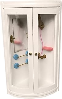 LABRIMP Casa De Boneca Mini Acessórios Para Bonecas Móveis Em Miniatura Mini Brinquedos Decoração Para Casa Casa De Bonecas Kit De Acessórios Para Banheiro Móveis De Madeira Para Casa De