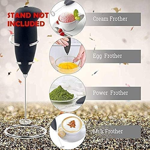 Image of Milk Frother Electric Foam Maker Coffee Beater | Mixer Froth Whisker Latte Maker for Milk,Coffee,Egg,Cafe Latte,Espresso,Cappuccino,Lassi,Salad (Use 1.5 AMPS Cell)