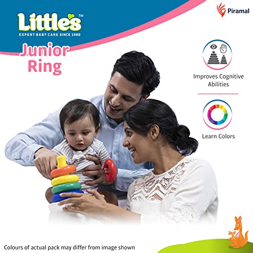 Little's Junior Ring | Stacking Toys for Kids | 6 rings Multi-Colour Kids Toys | Colorful Toddler Activity Toys | Baby toys | Motor and Reasoning skills (Image - 4)