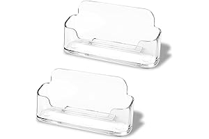 2 Pack Clear Acrylic Office Business Card Holder