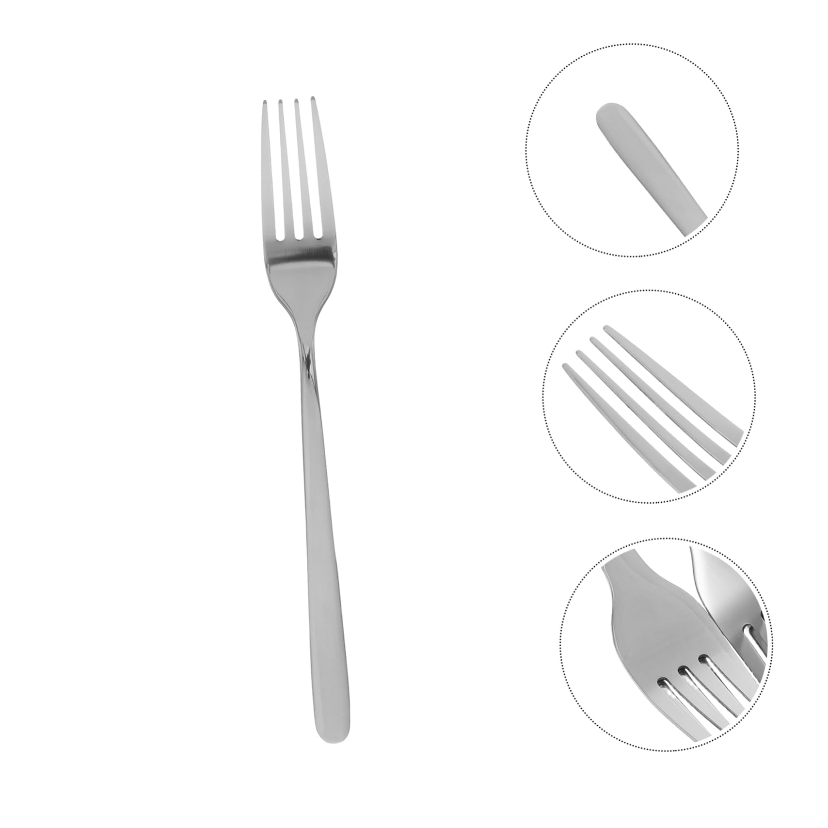DECHOUS 12 Pezzi Di Forchette Per Posate in Acciaio Inossidabile, Set Di Forchette Per Cena Di Nozze, Lavabili in Lavastoviglie, Per Casa, Ristorante, Hotel, Posate Moderne Per Antipasti,