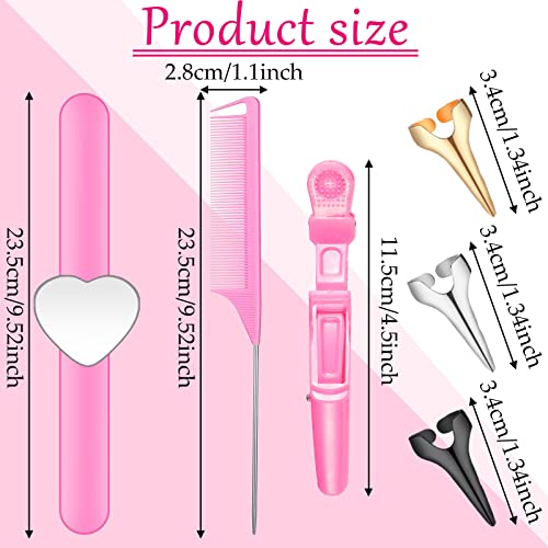 22 piezas de herramientas para trenzar cabello con pinzas y pulsera magnética miniatura 2