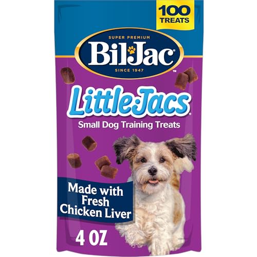 Image of Bil-Jac Little-Jacs Small Dog Training Treats | Soft Chicken Liver Recipe | 4 oz