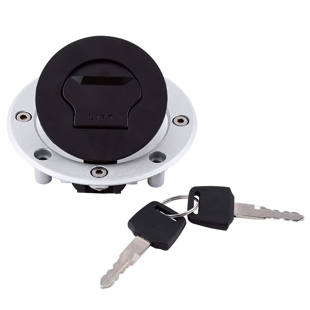 Bouchon Réservoir de Carburant, Bouchon de reacuteservoir de gaz avec 2 Clés en Aluminium pour Moto