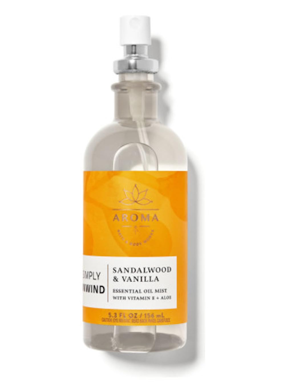 Bath and Body Works Aromatherapy Sandalwood & Vanilla Pillow Mist 5.3 Fl Oz (Sandalwood & Vanilla)